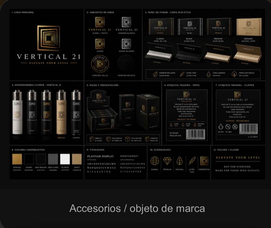 Accesorios / objeto de marca